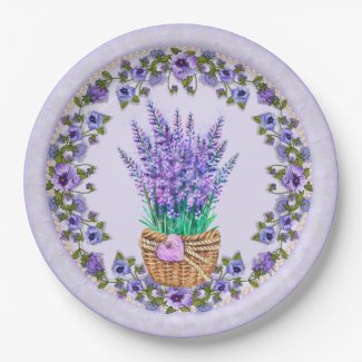 Lavender Purple Party Paper Plates