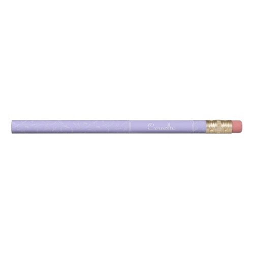 Lavender Purple Personalized Pencil