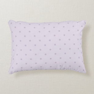 Lavender Purple Pink Polka Dots Accent Pillow