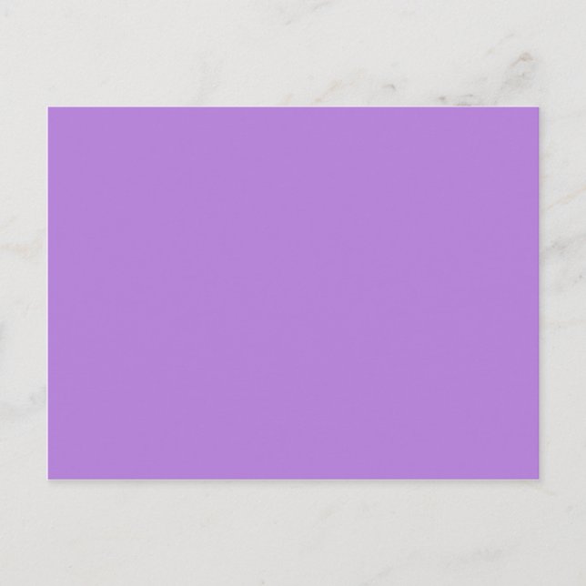 Lavender Purple Solid Color Postcard (Front)