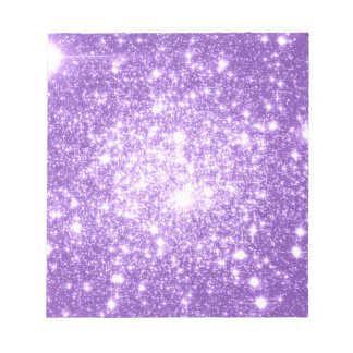 Lavender Purple Stars Notepad