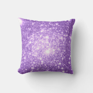Lavender Purple Stars Pillow