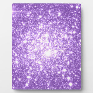 Lavender Purple Stars Plaque