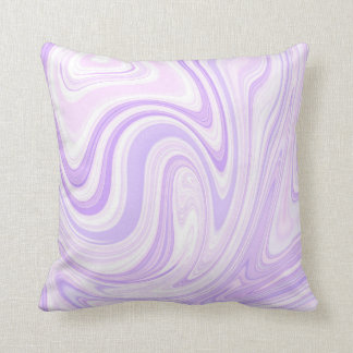 Lavender Purple Swirl Throw Pillow