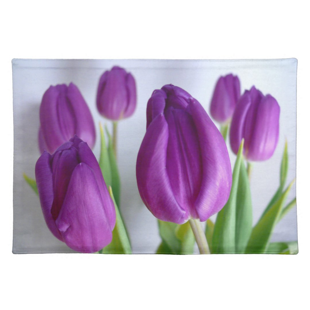 LavenderPurple Tulips placemats Zazzle