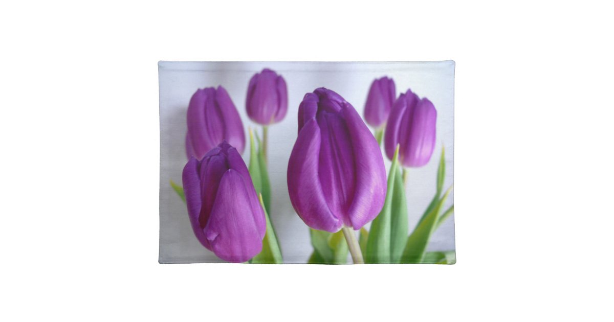 LavenderPurple Tulips placemats Zazzle