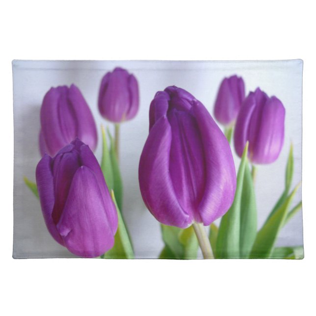 Lavender-Purple Tulips placemats (Front)