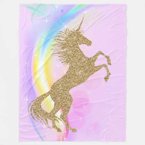 Lavender Purple  Unicorn Blanket