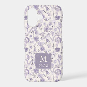 Lavender Purple Watercolor Floral Flowers Pattern iPhone 17 Case