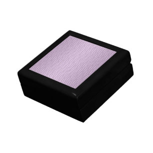 Lavender Purple Wavy Modern Stripes Jewelry Box