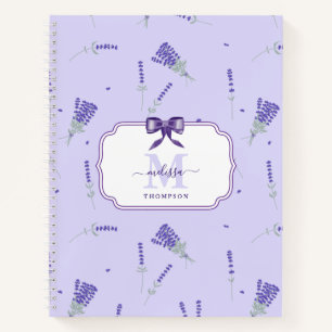 Lavender Purple Wildflower Floral Botanical Notebook
