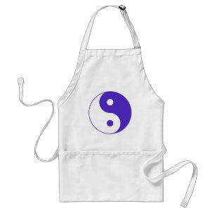 Lavender Purple Yin-Yang Adult Apron