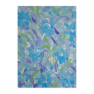 Lavender Rain Abstract Wall Art