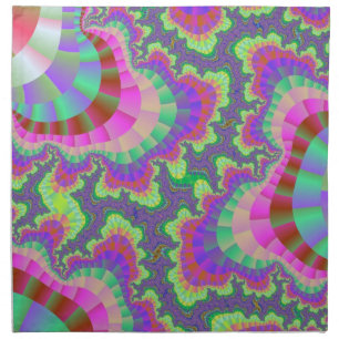 Lavender Rainbow Gear Dinner Napkins