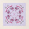 Lavender Red Violet Orchids Square Chiffon Scarf