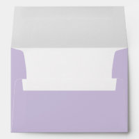 Silver Purple Wedding Return Address 5x7 Envelope