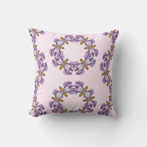 Lavender Reverie Floral Pillow