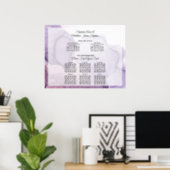 Lavender Rose Abstract Seating Chart (Home Office)