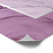 Lavender Rose Abstract Welcome Poster (Corner)