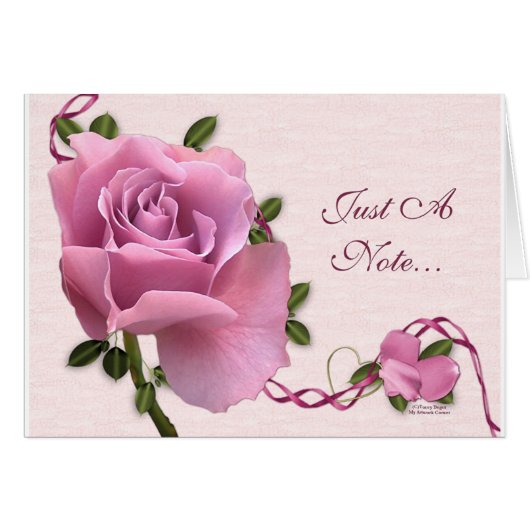 Lavender Rose Cards (Front Horizontal)