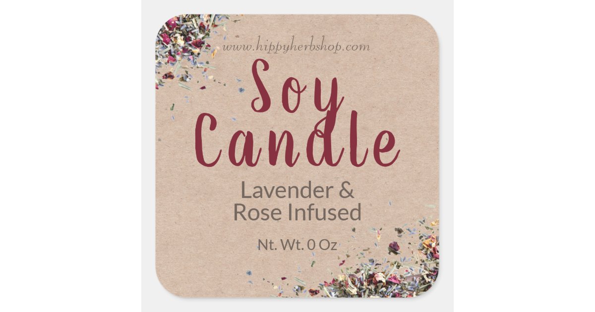 Candle Making Kit - Soy Red, Lavender, Yellow, Ivory, Rose, Sage, Green