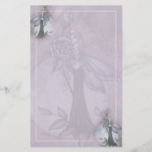 Lavender Rose Fairy Stationary by Molly Harrison Stationery