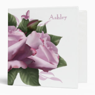 Lavender Rose Flower Binder