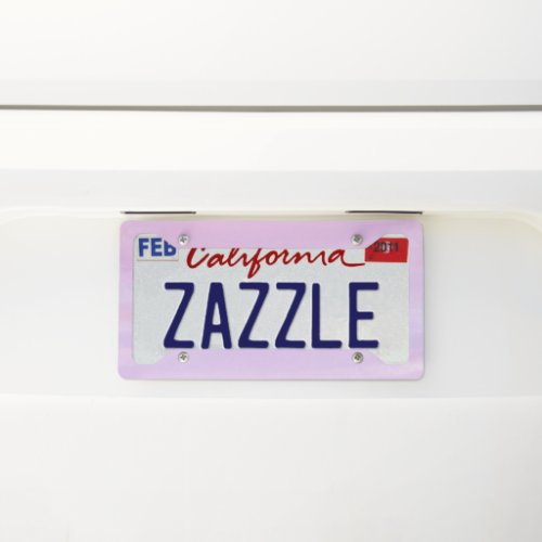 Lavender Rose Is My Favorite Color License Plate Frame