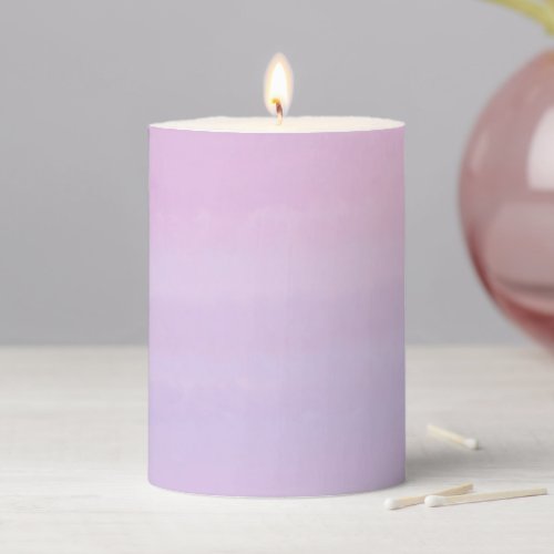 Lavender Rose Is My Favorite Color Pillar Candle