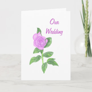 Lavender Rose,  Our Wedding Invitations Cards