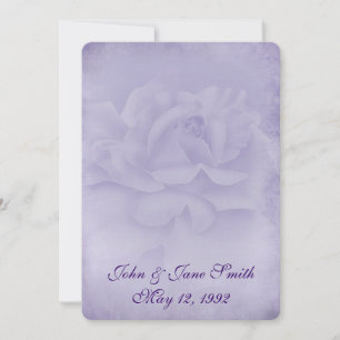 Lavender Rose Vow Renewal Invitation