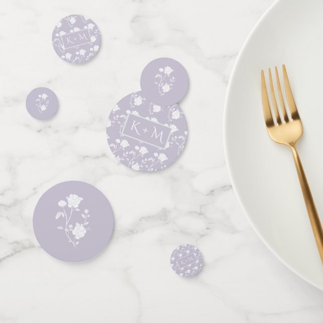 Lavender Rose Wedding Confetti (Group)