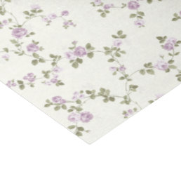 Lavender Roses Ivory Shabby Gift Wrap Tissue Paper
