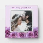 Lavender Roses Personalized Photo Wedding Frame at Zazzle