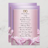 Lavender roses wedding Invitation (Front/Back)