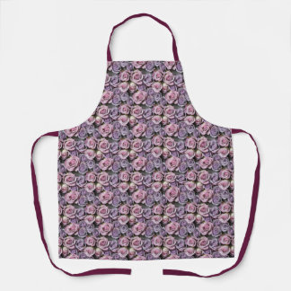Lavender Roses With Soft Lilac And Pink Apron