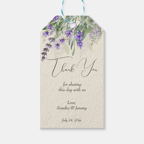 Lavender rustic countryside vintage gift tags