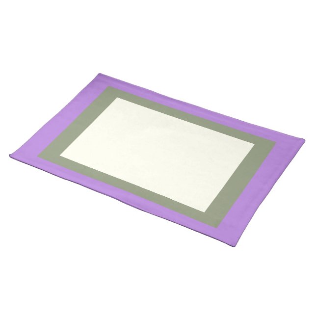 Lavender Sage and Ivory Placemat (On Table)