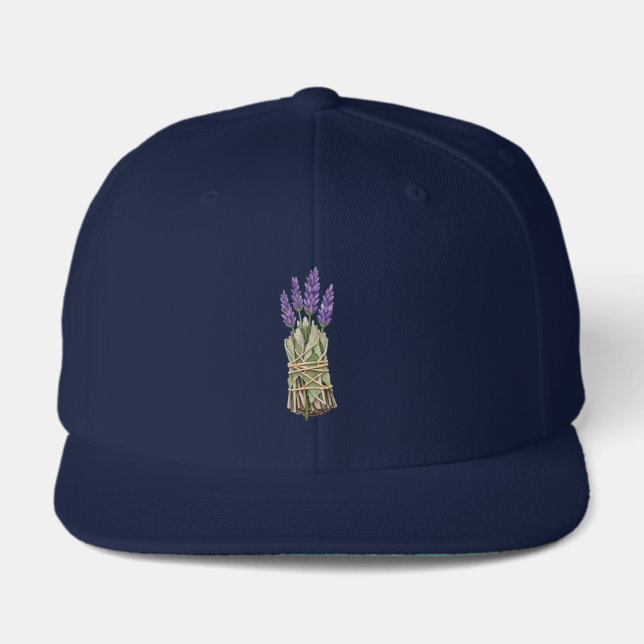 Lavender Sage Bundle Boho Hat Trucker Cap (Front)
