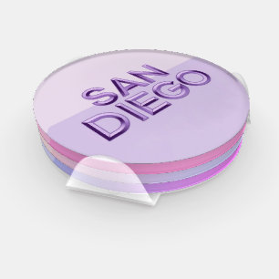 Lavender San Diego Coaster Set