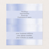 Lavender Satin Look Minimal Elegant Professional Business Card (Inside Unfolded)