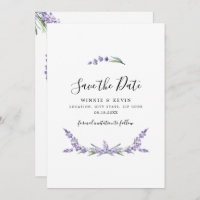 Lavender Save The Date