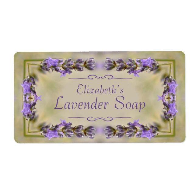 Lavender scented soap label (Front)