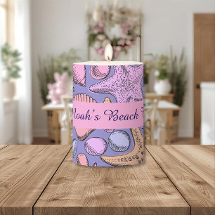 Lavender Seashell Personalized Coffee Mug