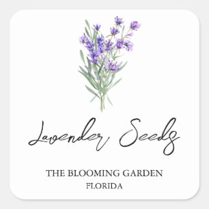 Lavender Seeds label