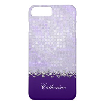 Lavender Sequins Iphone 7 Plus Case by Hannahscloset at Zazzle