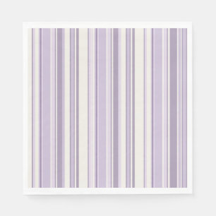 Lavender Shades Soft Ivory Stripes Napkins