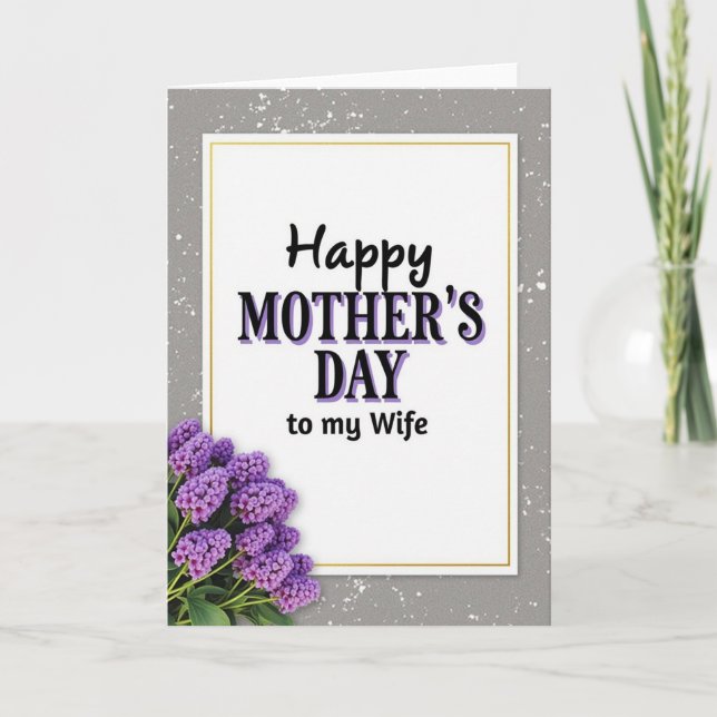 Lavender Shadow Mother Card (Front)