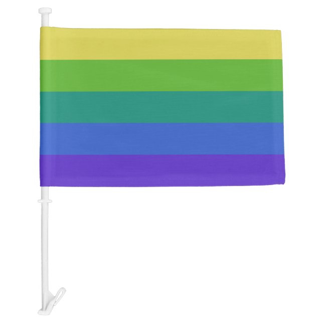 Lavender Shift Car Flag (Front)