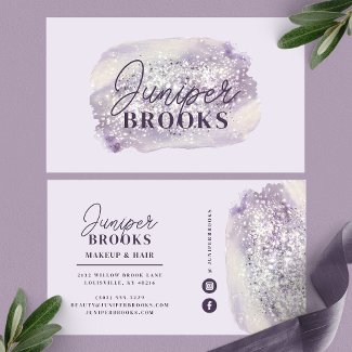 Lavender Shimmer Glitter Watercolor Social Media